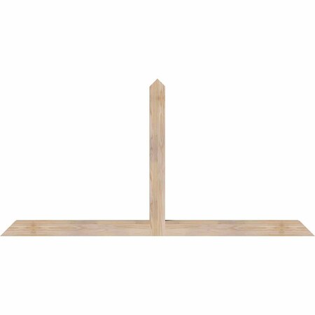 Ekena Millwork Portland Smooth Timber Gable Bracket, Douglas Fir, 72"W x 36"H x 3 1/2"D x 3 1/2"F, 12/12 Pitch GBW072X36X0404POR00SDF